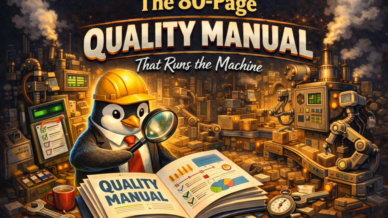 The 80-Page Quality Manual That Runs the Machine